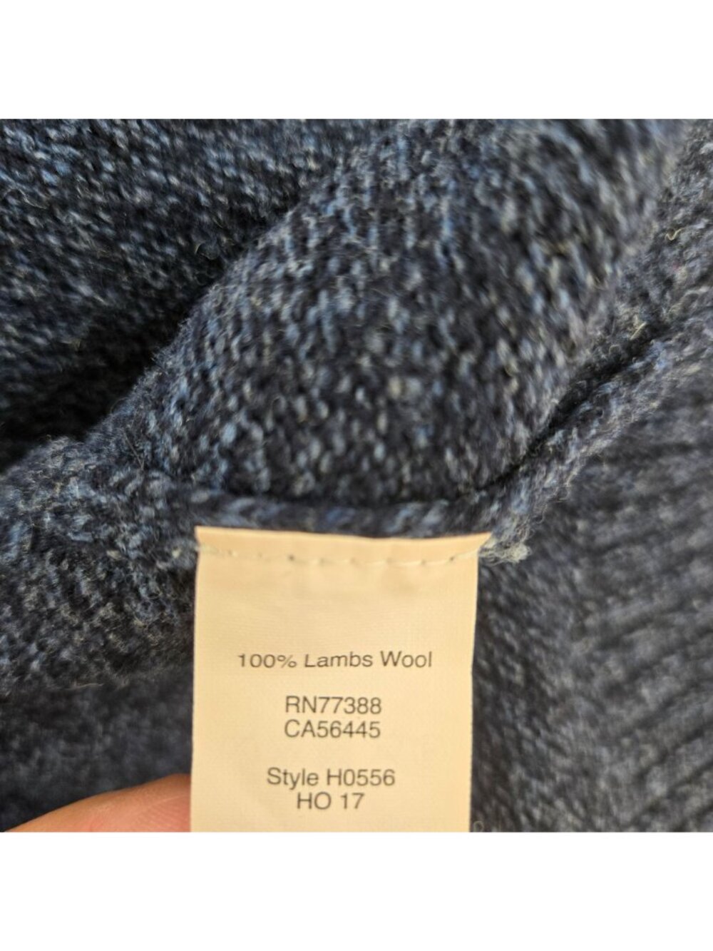 J. Crew Factory 100% Lambswool Quarter Zip Heathered Sweater Size Large - Picture 6 of 6